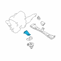 OEM Nissan Pathfinder Engine Mounting Bracket, Left Diagram - 11233-2W100