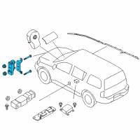 OEM Nissan Frontier Sensor-Air Bag Front Center Diagram - 98581-ZL10B