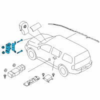 OEM 2007 Nissan Frontier Sensor-Air Bag Front Center Diagram - 98581-ZL10B