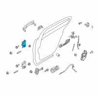 OEM 2014 Ford Police Interceptor Sedan Upper Hinge Diagram - DG1Z-5426801-A