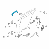 OEM Ford Taurus Handle, Outside Diagram - DG1Z-5422404-BAPTM