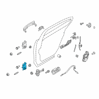 OEM 2015 Ford Special Service Police Sedan Lower Hinge Diagram - DG1Z-5426811-A