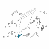 OEM Lincoln Door Check Diagram - 8A5Z-5427204-A