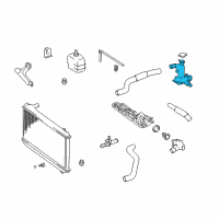 OEM Lexus ES300 Outlet, Water Diagram - 16331-20060