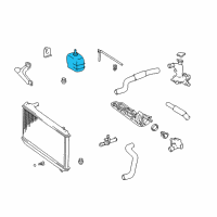 OEM Lexus ES330 Coolant Reservoir Diagram - 1647020090