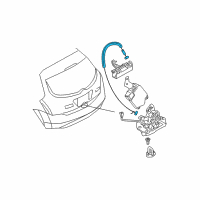 OEM Nissan Cable Assembly - Back Door Diagram - 90519-CA000
