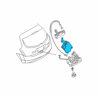 OEM 2006 Nissan Murano Trunk Lock Actuator Motor Diagram - 90550-AU10A