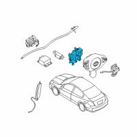 OEM 2009 Nissan Maxima Clock Spring Steering Air Bag Wire Diagram - 25554-9N09A