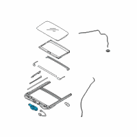 OEM 2015 Hyundai Sonata Motor Assembly-Sunroof Diagram - 81631-C3300