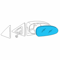 OEM Hyundai XG350 Mirror & Holder Assembly-Outside Rear Vi Diagram - 87607-39100