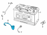 OEM BMW 230i xDrive BATTERY CABLE POSITIVE, BELO Diagram - 61-12-5-A11-2C8