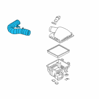 OEM 2009 Ford Mustang Air Inlet Hose Diagram - 4R3Z-9B659-AA