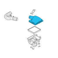 OEM 2007 Ford Mustang Intake Cover Diagram - 6R3Z-9661-A