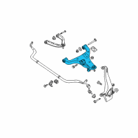 OEM 2004 Infiniti QX56 Front Left Lower Suspension Link Complete Diagram - 54501-ZR00A