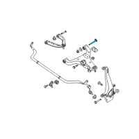 OEM 2014 Nissan Titan Pin-FULCRUM, Lower Link Diagram - 54580-EZ00A