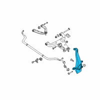 OEM 2014 Nissan Titan Spindle - KNUCKLE, LH Diagram - 40015-1LA0A