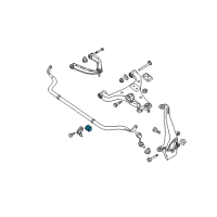 OEM 2014 Nissan Armada BUSHING STABILIZER Diagram - 54613-ZV50A