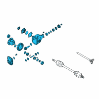 OEM Infiniti QX70 Final Drive Assy-Front Diagram - 38500-AR55A