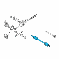 OEM Infiniti Shaft Assy-Front Drive Diagram - 39100-1CA0A