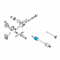 OEM Infiniti Dust Boot Kit-Repair, Outer Diagram - C9BDA-4GB0H