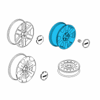 OEM 2012 GMC Terrain Wheel, Alloy Diagram - 9597710
