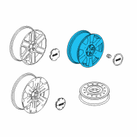 OEM 2010 GMC Terrain Wheel, Alloy Diagram - 9597710