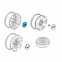 OEM GMC Terrain Center Cap Diagram - 9597570