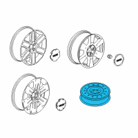 OEM 2010 Chevrolet Equinox Compact Spare Diagram - 9597626