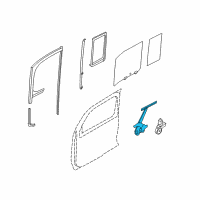 OEM 2009 Nissan Cube Reg Door WDW LH Diagram - 82721-1FA1D