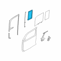 OEM Nissan Cube WEATHERSTRIP - Rear Corner, RH Diagram - 82272-1FA0A