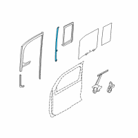 OEM 2011 Nissan Cube SASH Rear RH Door Ct Diagram - 82222-1FA0A