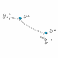 OEM 1997 BMW 740i Stabilizer Rubber Mounting Diagram - 33-55-1-091-511