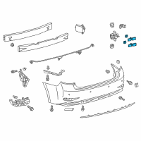 OEM Lexus GS200t RETAINER, Ultrasonic Diagram - 89348-06040