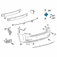 OEM Lexus CT200h Sensor, Ultrasonic Diagram - 89341-33200-E1