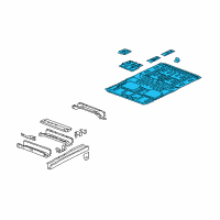 OEM 2007 Saturn Relay Front Floor Pan Diagram - 15224198