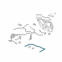 OEM 2009 Pontiac Solstice Weatherstrip Diagram - 20787126