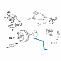 OEM 2010 Cadillac SRX Hose Asm-Power Brake Booster Vacuum Diagram - 20791967