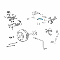 OEM Cadillac Vacuum Hose Diagram - 20791957