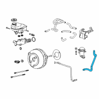 OEM Cadillac Hose Asm-Power Brake Booster Vacuum Diagram - 20791981