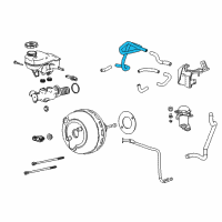 OEM Cadillac SRX Hose Asm-Power Brake Booster Vacuum Diagram - 20872099