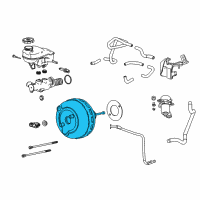 OEM Cadillac SRX Power Brake Booster ASSEMBLY (Vacuum) (Service) Diagram - 20819285