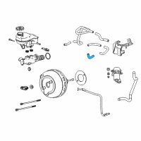 OEM 2011 Cadillac SRX Hose Asm-Power Brake Booster Vacuum Diagram - 20791960