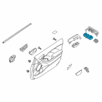 OEM Kia Power Window Main Unit Assembly Diagram - 93571A7200