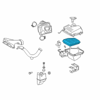 OEM 2008 Lexus ES350 Element Sub-Assy, Air Cleaner Filter Diagram - 17801-YZZ06