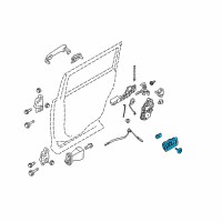 OEM 2010 Ford Flex Handle, Inside Diagram - 8A8Z-7422600-BB