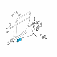 OEM 2013 Ford Flex Door Check Diagram - AA8Z-7427204-A