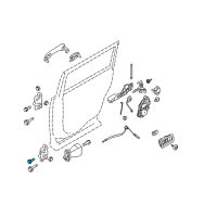OEM 2014 Ford Flex Lower Hinge Bolt Diagram - -W715567-S439