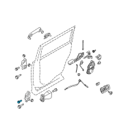 OEM 2012 Ford Flex Lower Hinge Bolt Diagram - -W715567-S439