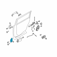 OEM 2010 Ford Flex Lower Hinge Diagram - 7T4Z-7826811-A