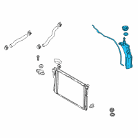 OEM 2015 Hyundai Genesis Reservoir Assembly-Radiator Diagram - 25430-B1100